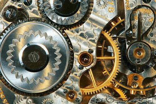 Inner workings of a watch