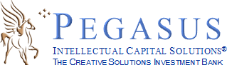 Logo, Pegasus Intellectual Capital Solutions, a boutique investment bank